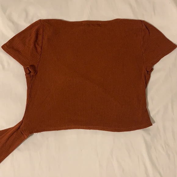 Project Social T Rust Orange Bailey Wrap Tee - Picture 7 of 9